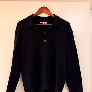 Madewell Men's Black Crewneck Sweater